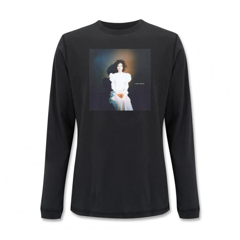 White Chalk Vintage Wash Black Long Sleeve T-Shirt