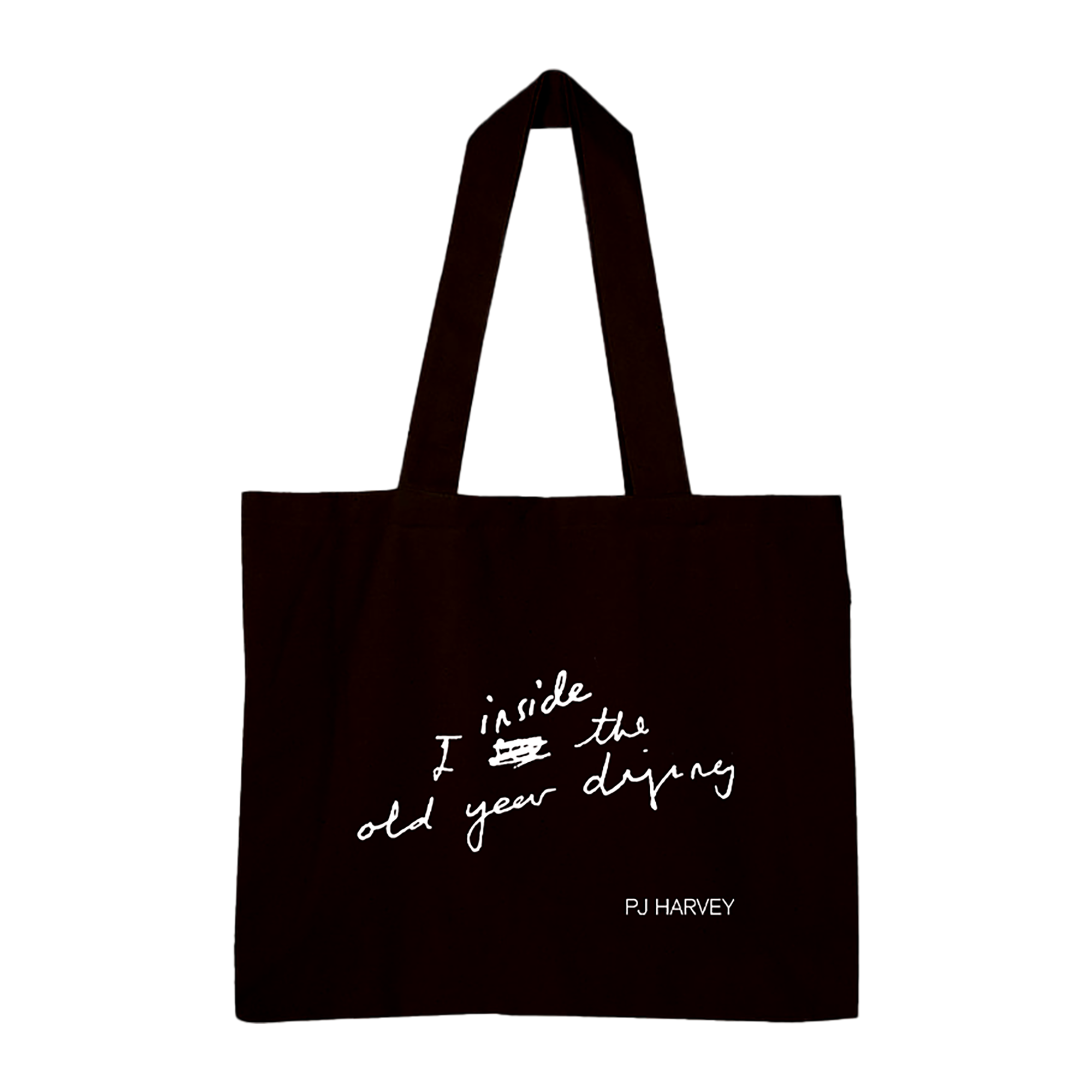 I Inside the Old Year Dying Black Tote